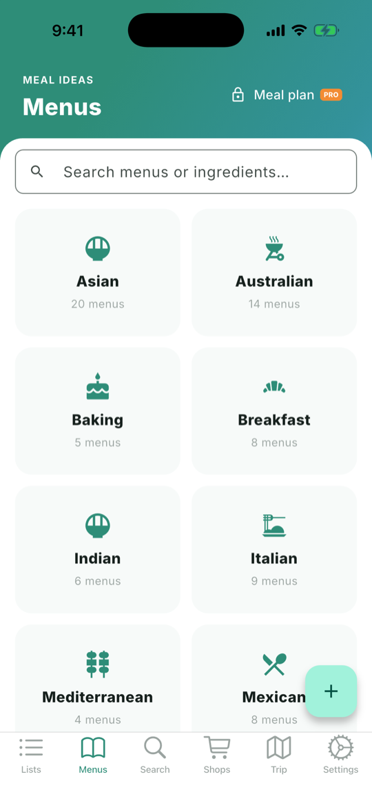 Menus